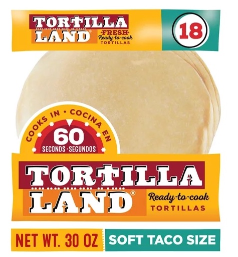 Tortillaland tortilhas cruas
