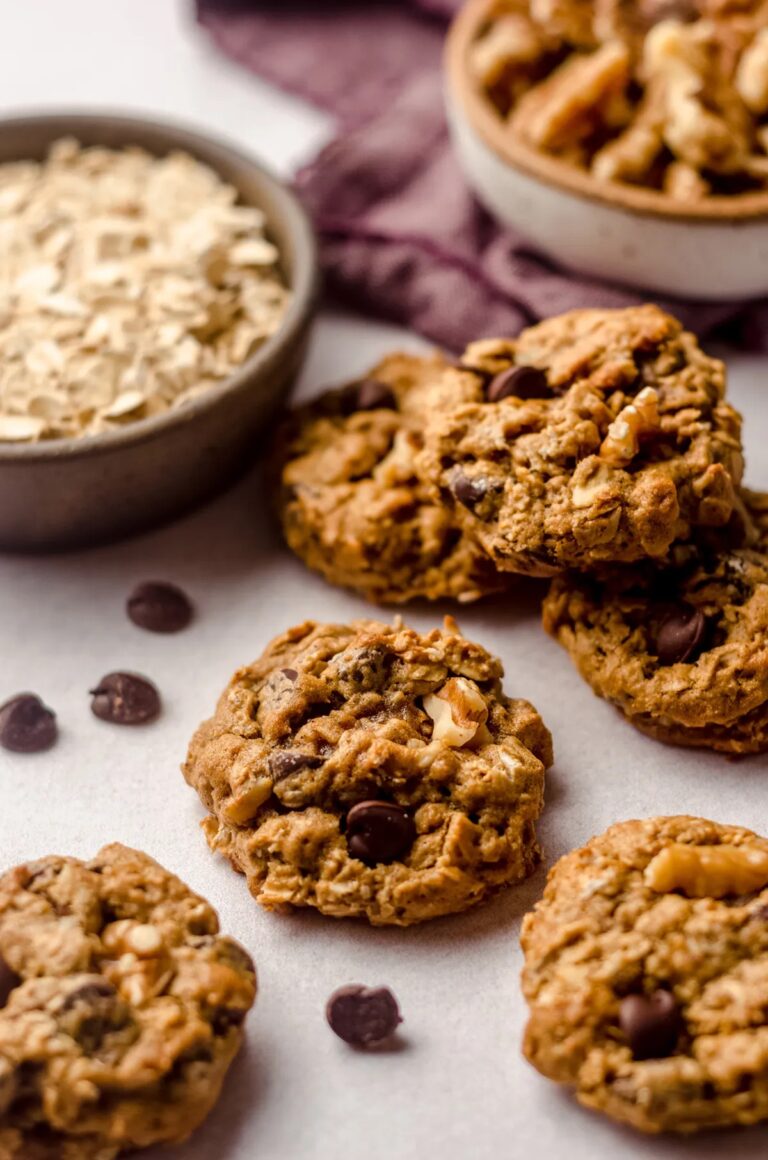 choc chip walnut oatmeal cookies 5