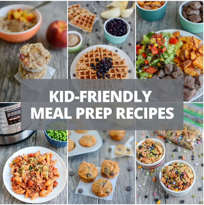 These Kid-Friendly Meal Prep Recipes are great additions to your weekly meal prep sessions. Having healthy options on hand for breakfast, lunch, dinner and snack time can help you eat healthy during busy weeks!
