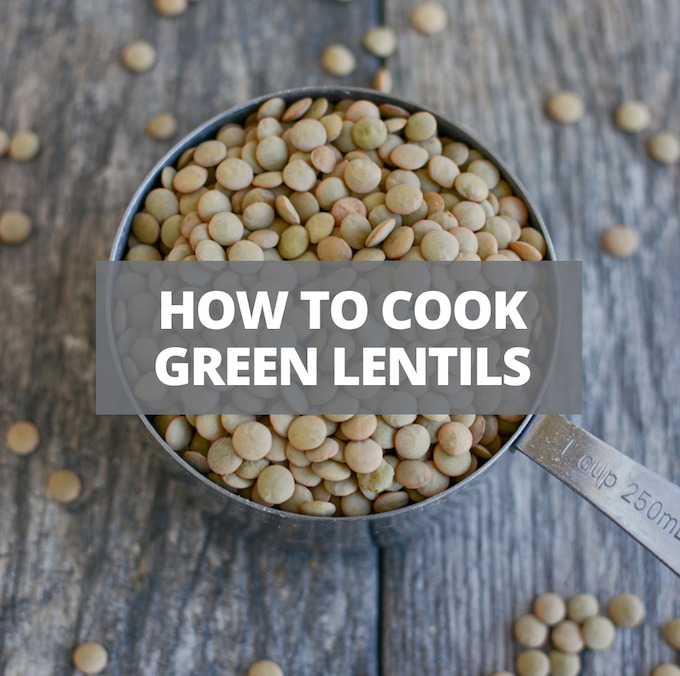 how to cook dried green lentils