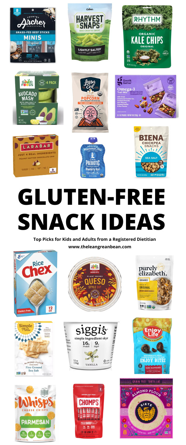 Looking for the best healthy gluten-free snacks for kids and adults? Here are some top picks from a Registered Dietitian and mom of 3. 