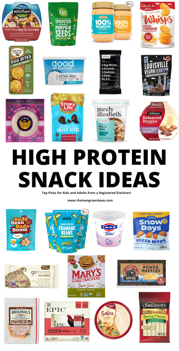 Looking for the best healthy high-protein snacks that kids and adults will love? Here are some of my top picks as a Registered Dietitian for high protein snacks that are low carb, vegan and more.