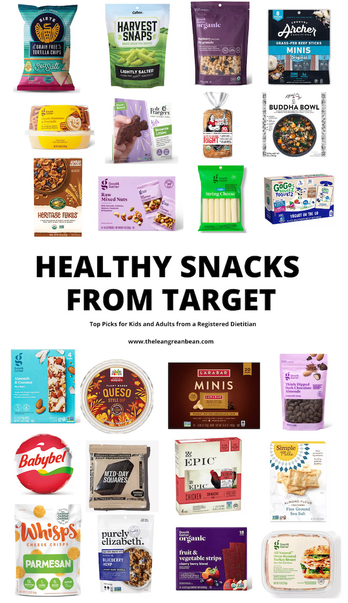 Looking for the best healthy Target snacks? Here are some ideas from a Registered Dietitian for snacks both kids and adults will love.