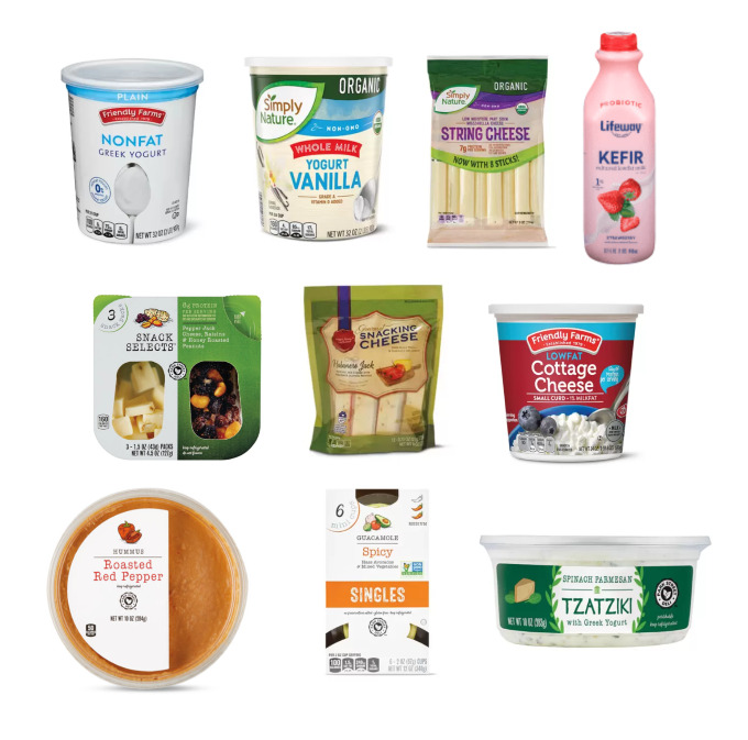 Healthy dairy and dips at ALDI