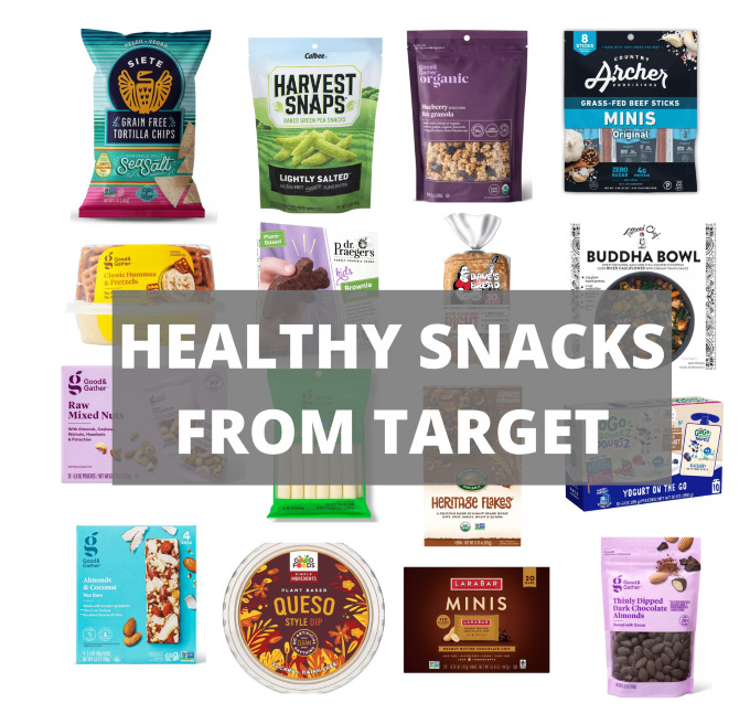 Looking for the best healthy Target snacks? Here are some ideas from a Registered Dietitian for snacks both kids and adults will love.
