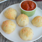 crescent wrapped beef zucchini meatballs with marinara