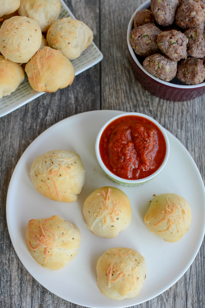 crescent wrapped beef zucchini meatballs