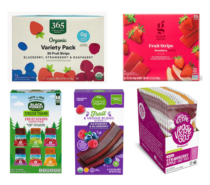 Healthy Fruit Snacks & Alternatives 5 fruit strips and fruit leather