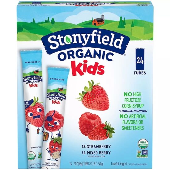 stonyfield yogurt tubes - freeze to make popsicles