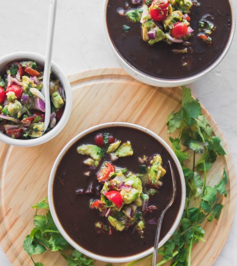 Instant Pot Black Bean Soup Vegan FromMyBowl 7