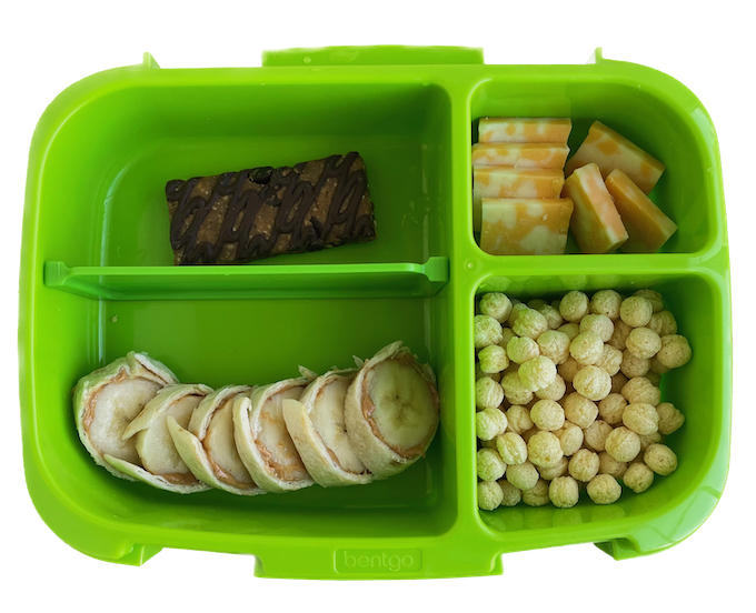 bento box lunch ideas - banana sushi