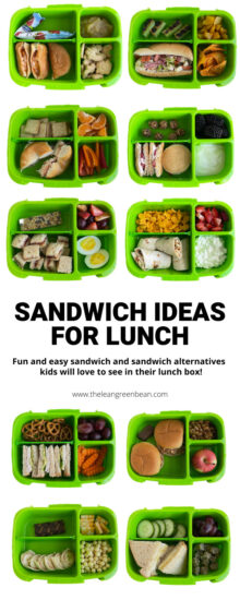 Sandwich Ideas For Lunch Boxes| + fun sandwich alternatives!