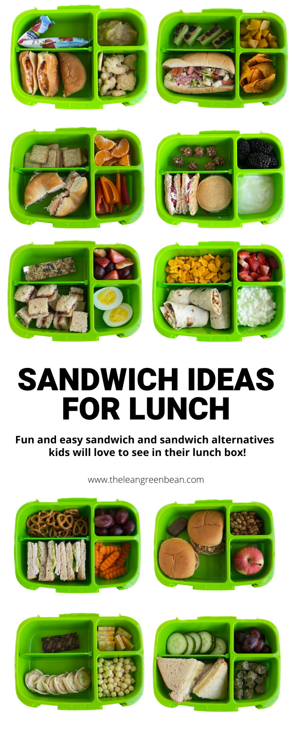 Sandwich Ideas For Lunch Boxes 12 If you're looking for some new sandwich ideas for lunch boxes, here are 10 ideas for you! These sandwiches and sandwich alternatives are fun for kids and easy to make!