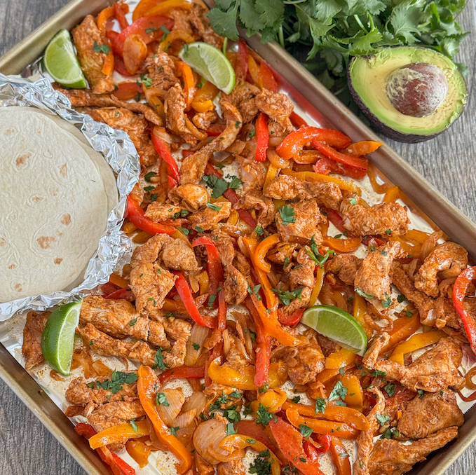 Sheet Pan Chicken Fajitas | Quick, Easy & Delicious!