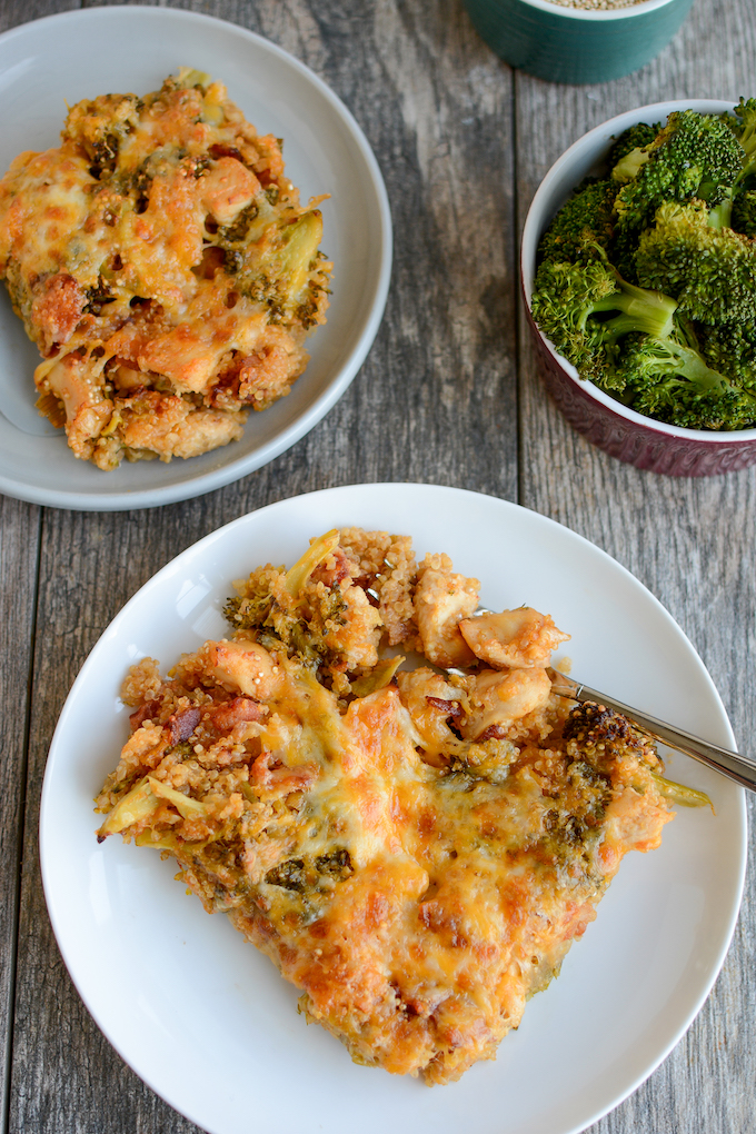 gluten free chicken broccoli and quinoa bake