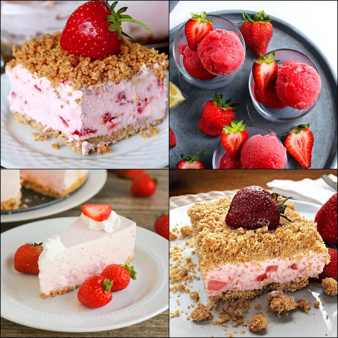 frozen strawberry desserts