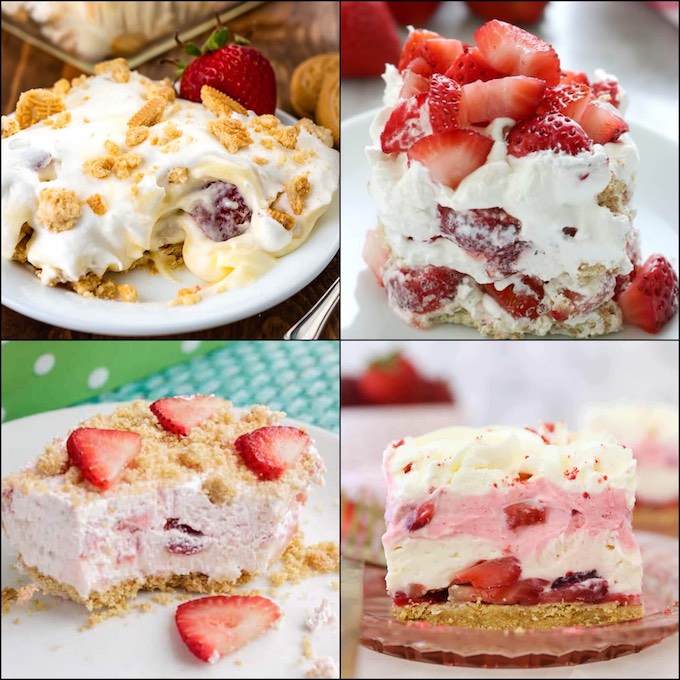 easy no bake strawberry desserts recipes