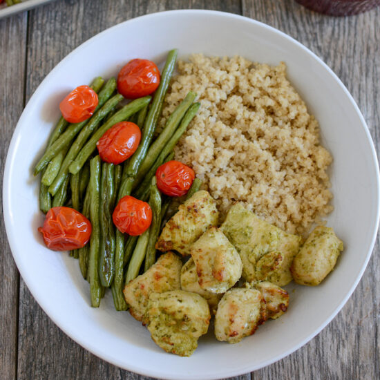 pesto chicken quinoa bowls 3 copy