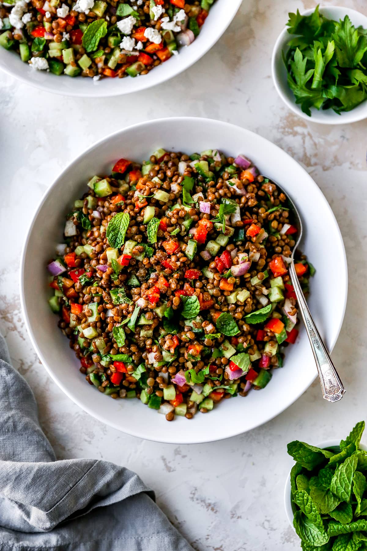 green lentils salad recipe