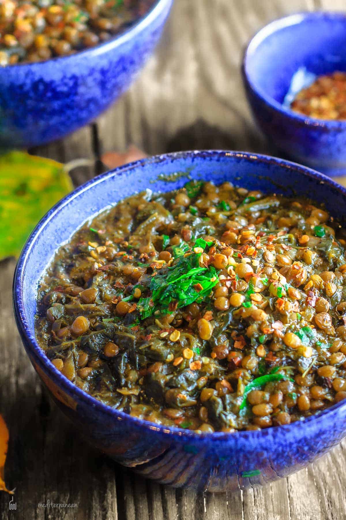 a quick and easy green lentil soup recipe