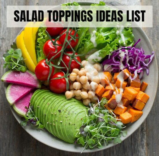 Healthy Salad Topping Ideas 3 salad topping ideas list