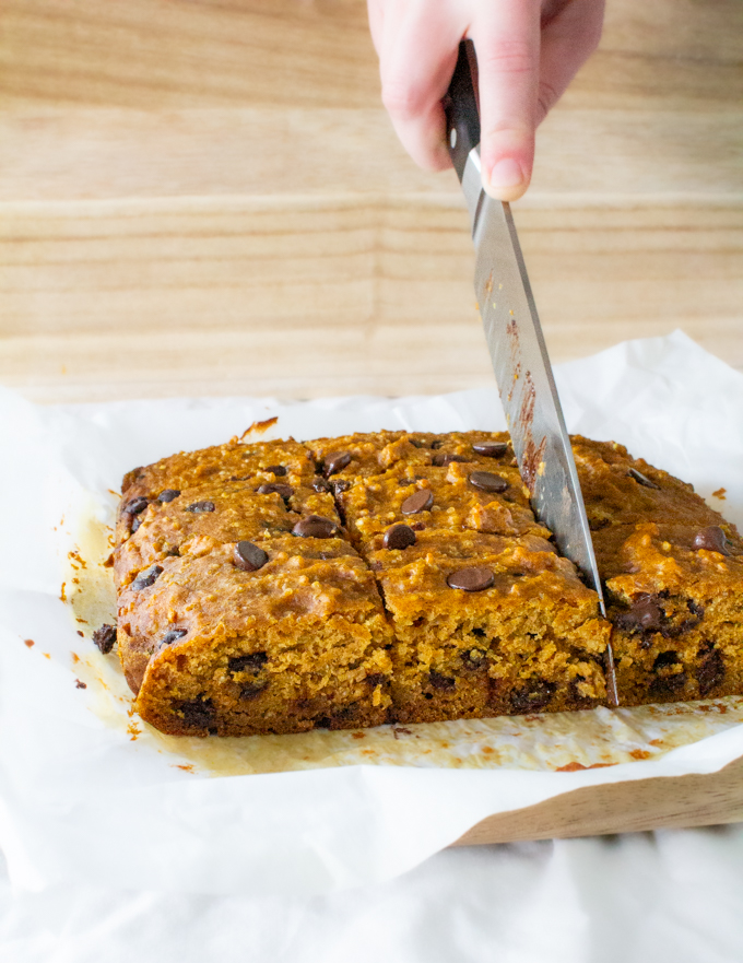 Chocolate Chip Pumpkin Bars with Quinoa 9 chocolate chip pumpkin bars recipe