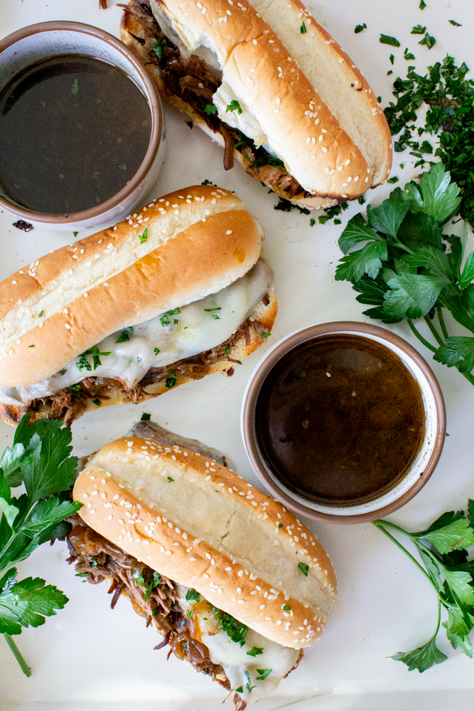 Crockpot French Dip 6 crockpot French dip sandwich with au jus dipping sauce