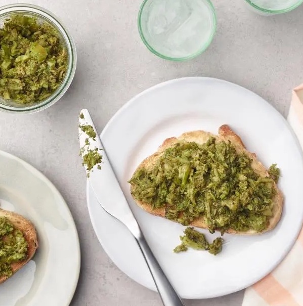20+ Easy Broccoli Recipes 11 slow cooked melted broccoli on toast