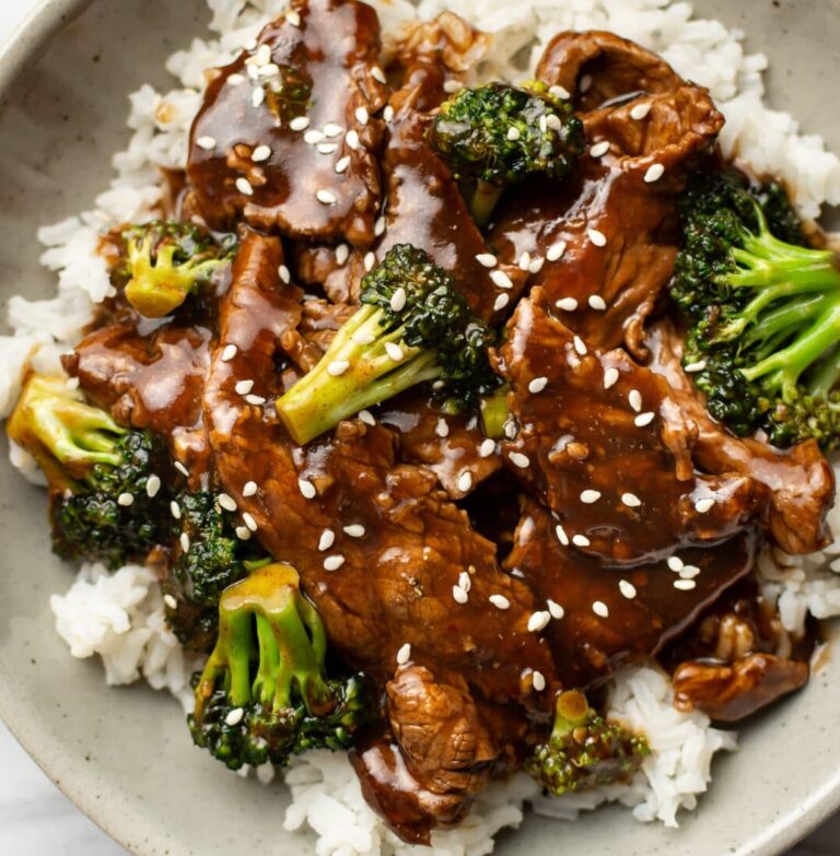 20+ Easy Broccoli Recipes 16 beef and broccoli over rice