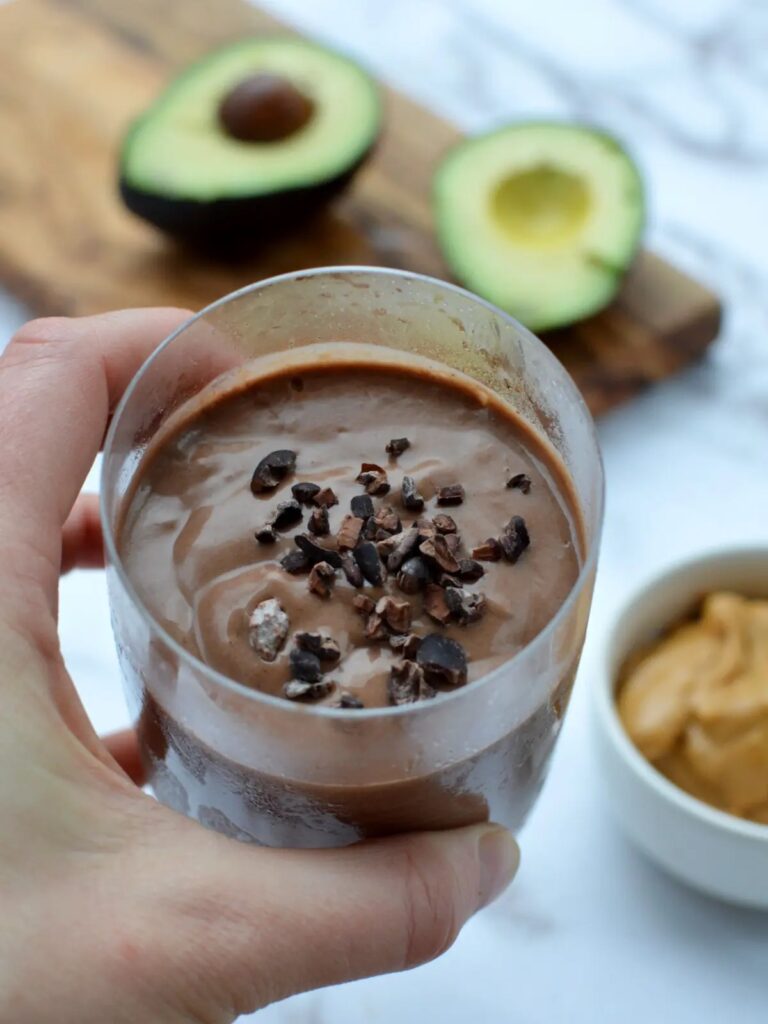 Cottage Cheese Protein Snacks 21 peanut butter avocado chocolate smoothie with cottage cheese