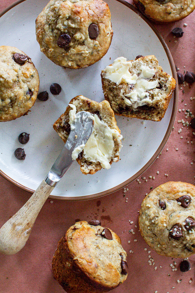 banana cottage cheese muffins