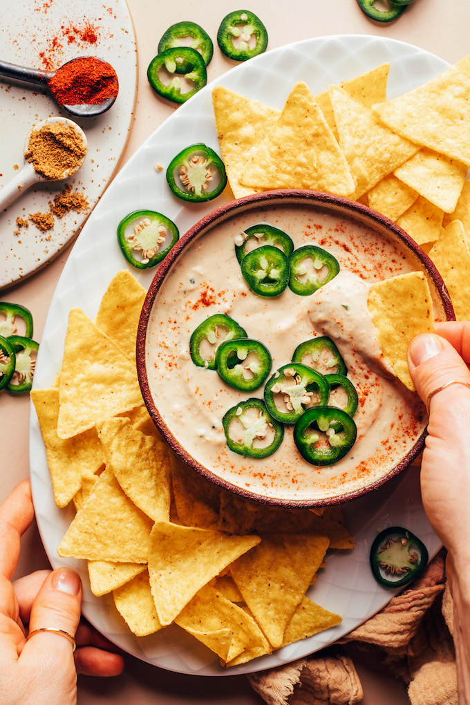 High Protein Vegan Snacks 10 vegan white bean queso