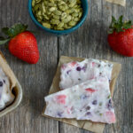 Frozen Yogurt Bark | with fruit & chocolate mix-ins!
