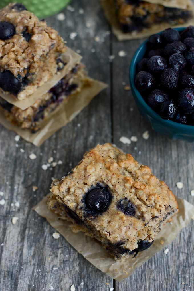blueberry oat bars