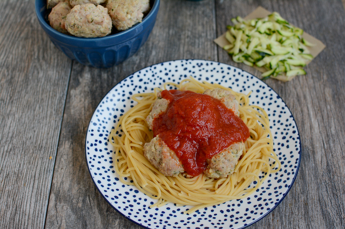 High Protein Turkey Meatballs 9 high protein turkey meatballs with spaghetti sauce