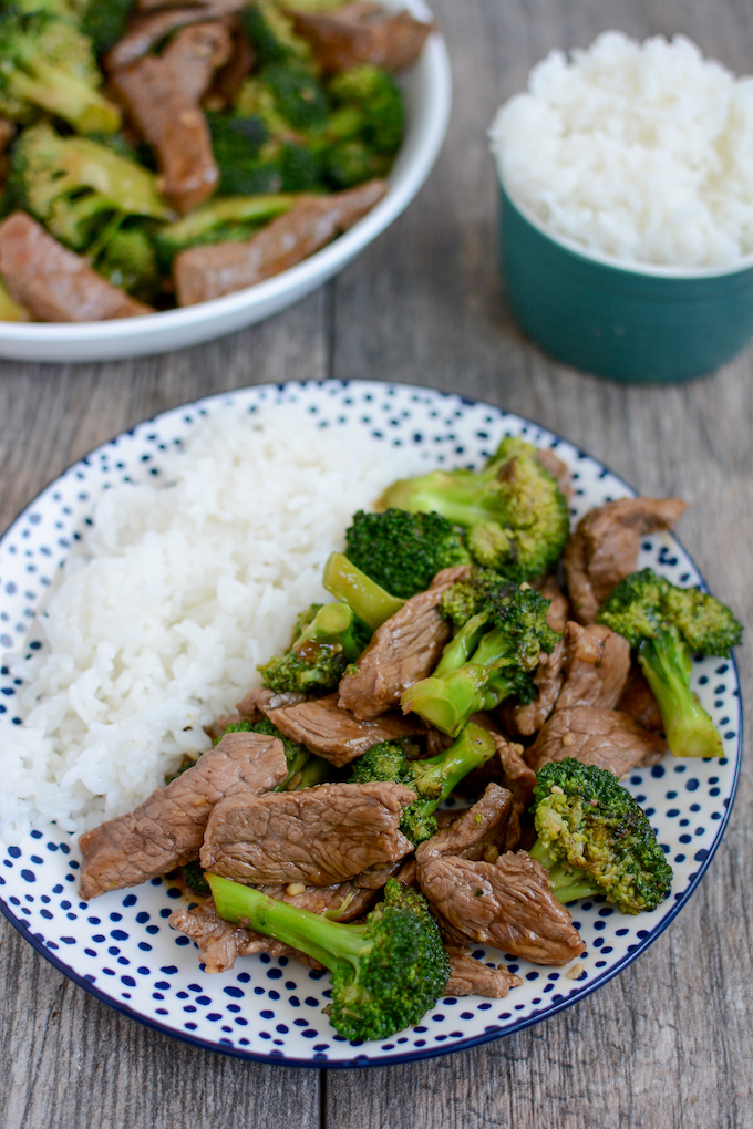 healthy beef and broccoli with top sirloin