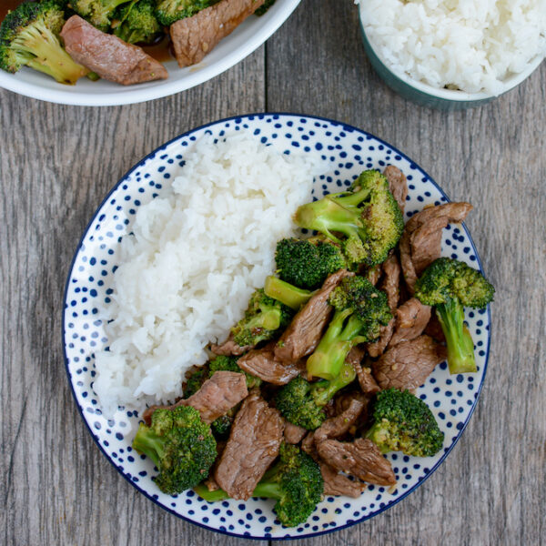 healthy beef and broccoli with rice