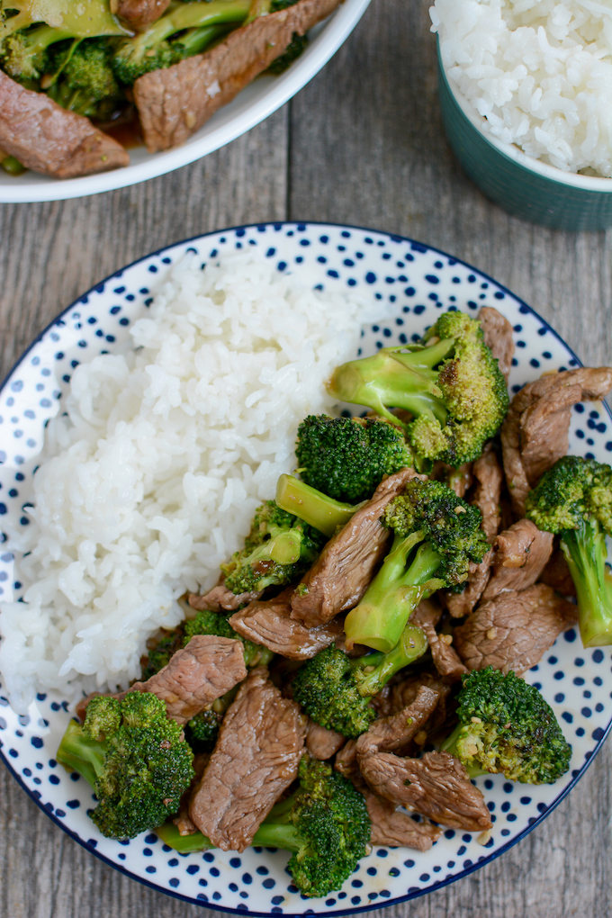 homemade beef and broccoli