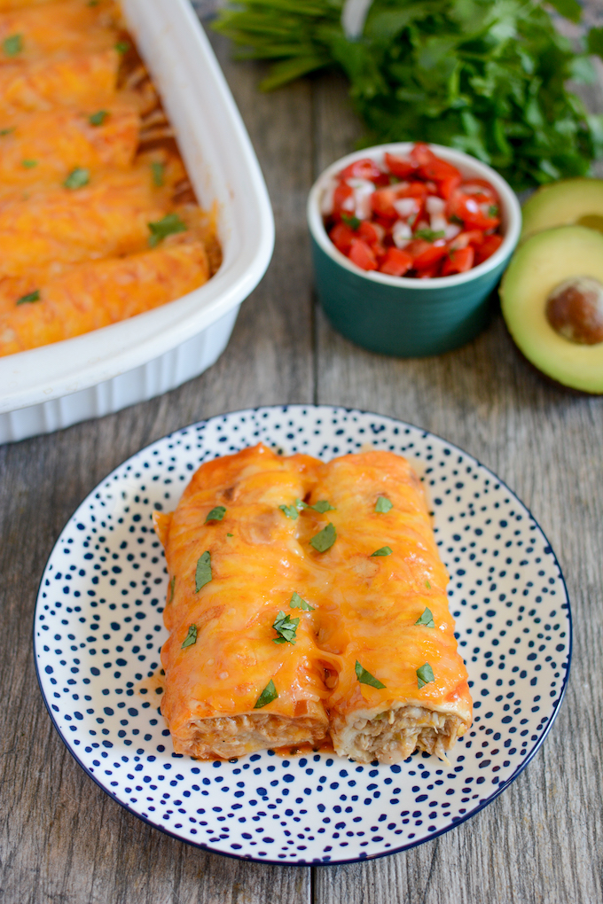 healthy chicken enchiladas