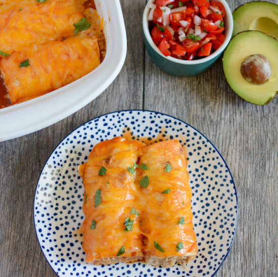 healthy chicken enchiladas