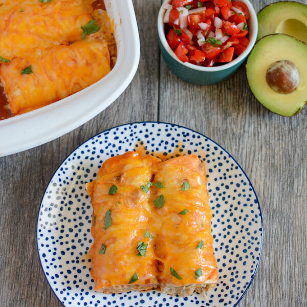 healthy chicken enchiladas