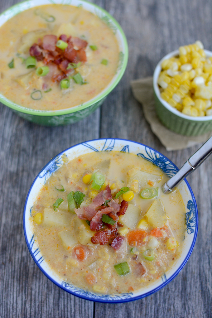 healthy corn chowder light cream