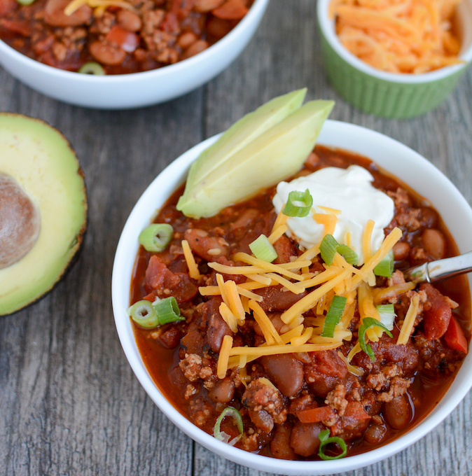Turkey Chili Recipe | Easy, healthy, perfect for game day!