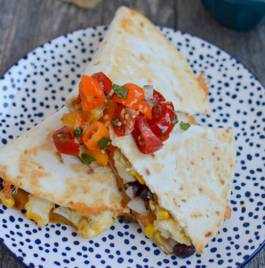 quesadillas de café da manhã que podem ser congeladas